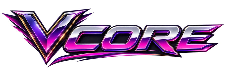 Neon Chrome Vcore Wordmark